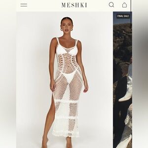 Josephine Crochet Maxi Dress - White